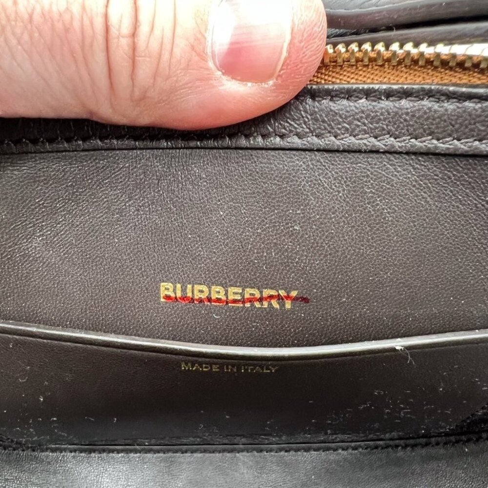 Burberry Olympia small shoulder bag in brown - Picture 12 of 12
